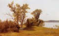 アーヴィントンのハドソン川の帆船 ルミニズムの風景画 アルバート・ビアシュタット